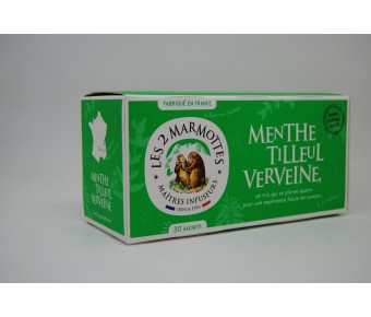 Infusion Menthe Tilleul Verveine - Les 2 Marmottes